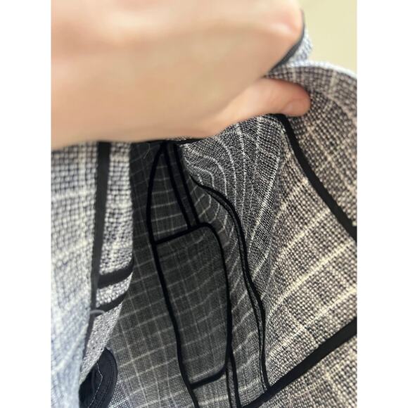 Rag & Bone Ames Deconstructed Check Cotton Relaxed Fit Blazer - Picture 10 of 16